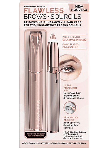 Original  Official Flawless Brows Facial Hair Remover by Finishing Touch  with Gold Plated HeadCanadian Edition price in UAE  Amazon UAE  kanbkam